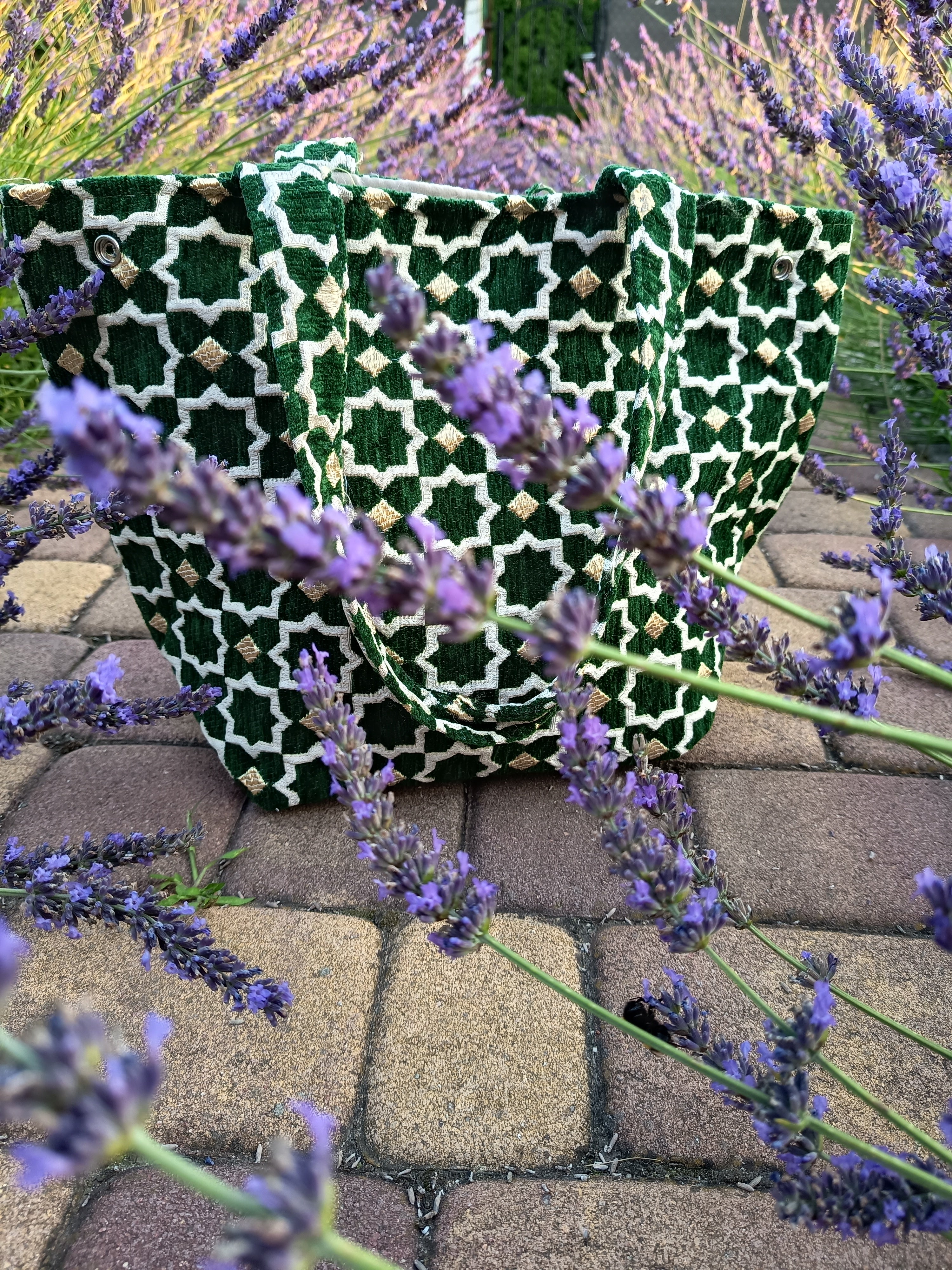 Marokańska boho shoperka zielona