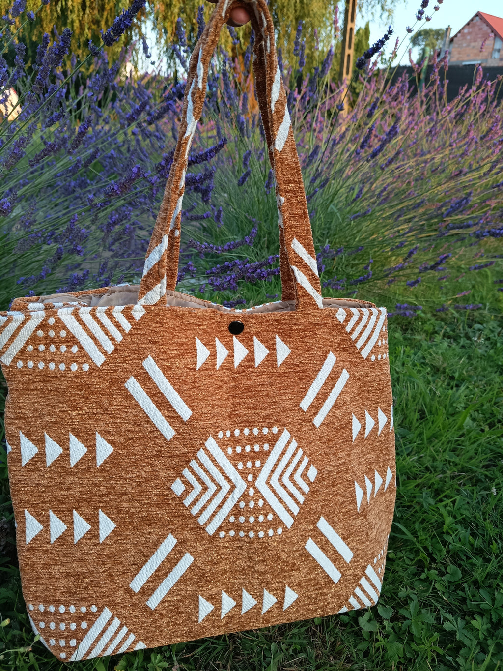 Marokańska boho shoperka brązowa
