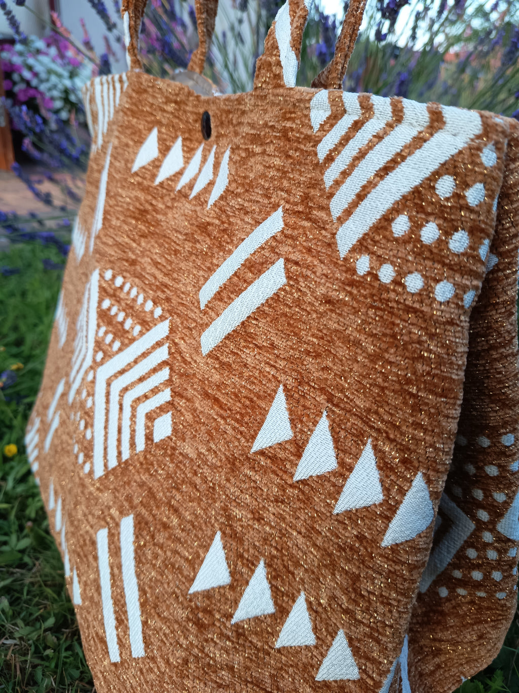 Marokańska boho shoperka brązowa