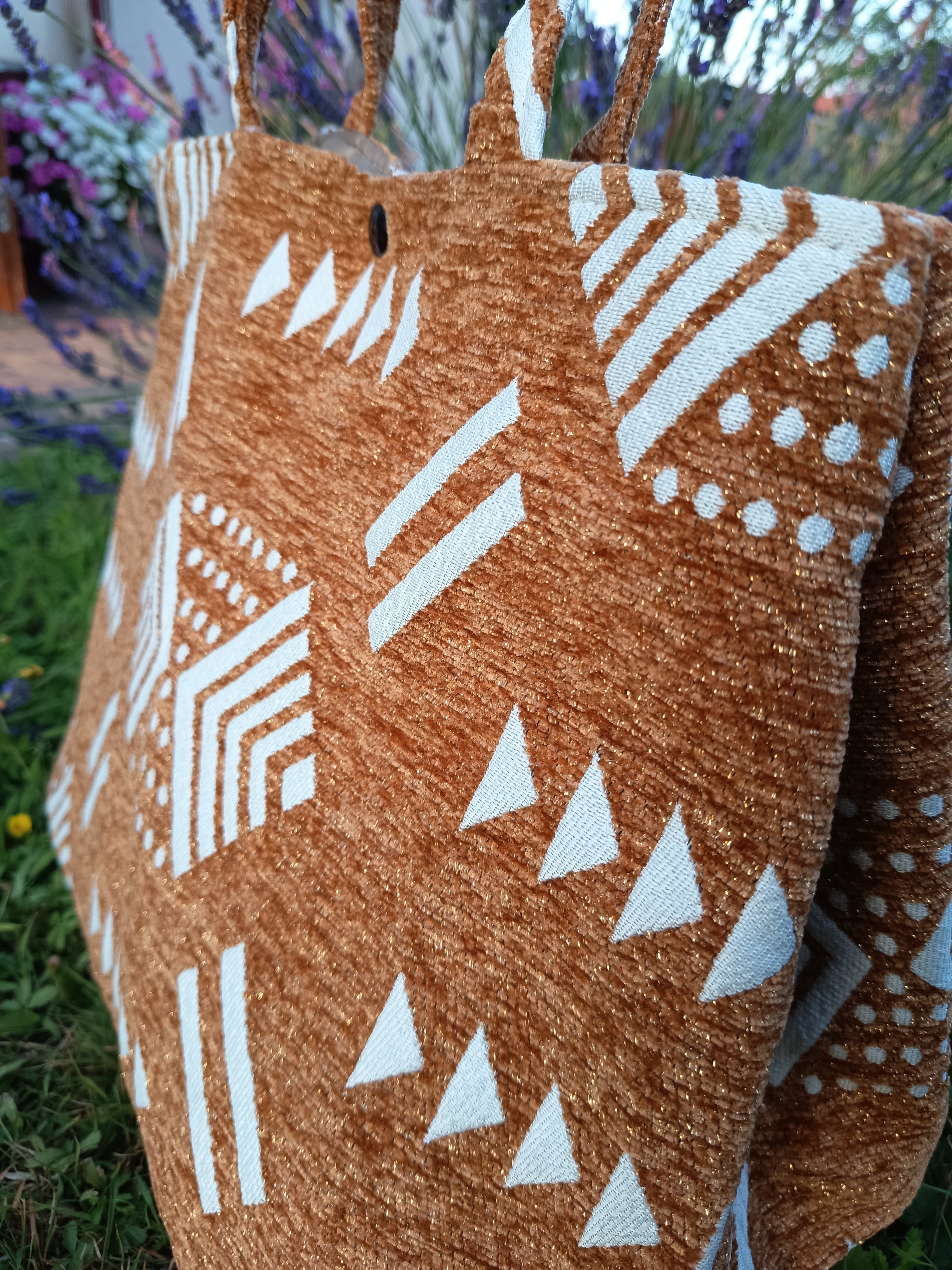 Marokańska boho shoperka brązowa