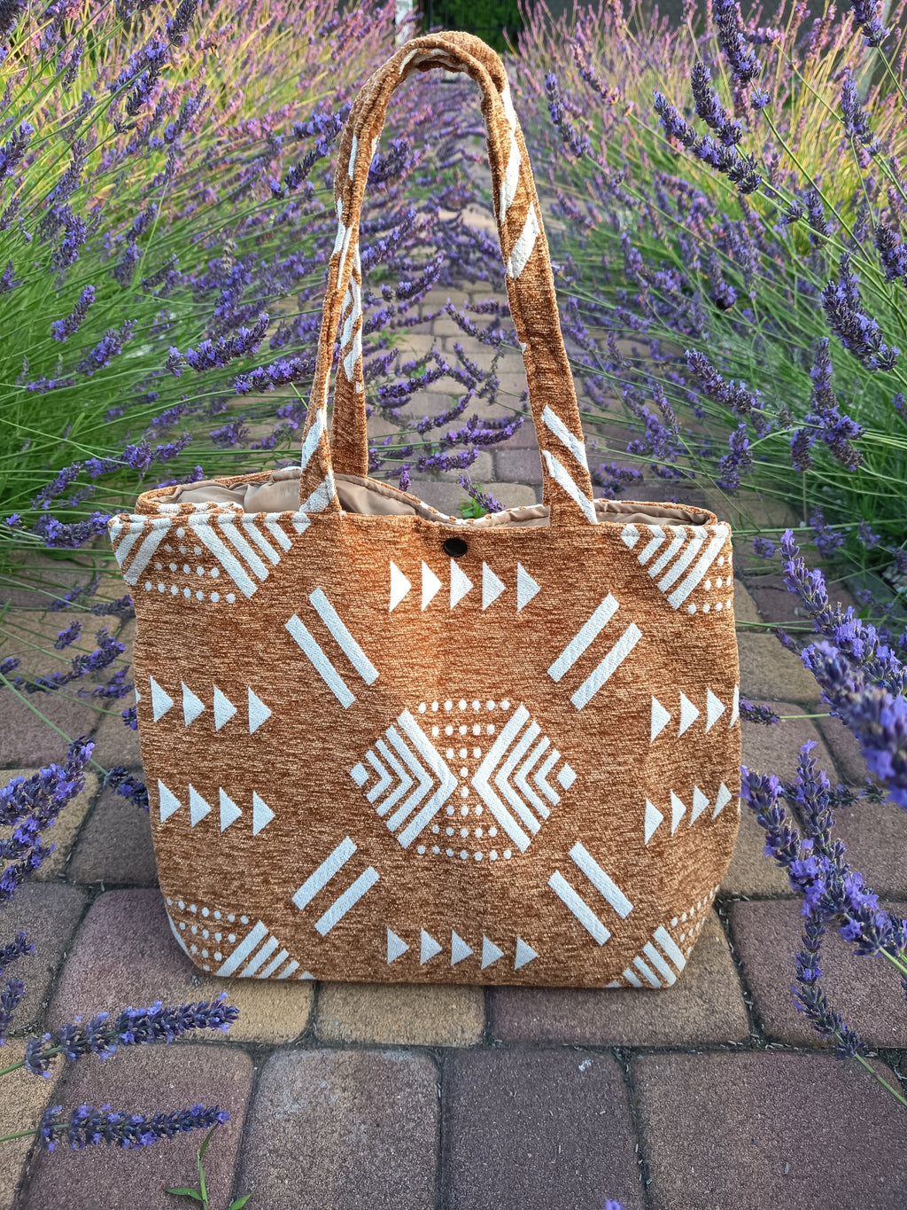 Marokańska boho shoperka brązowa