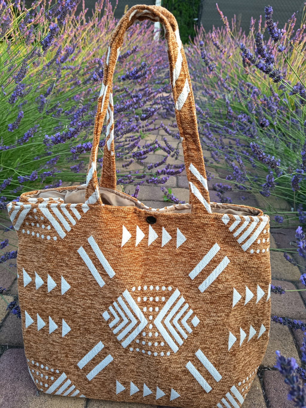 Marokańska boho shoperka brązowa