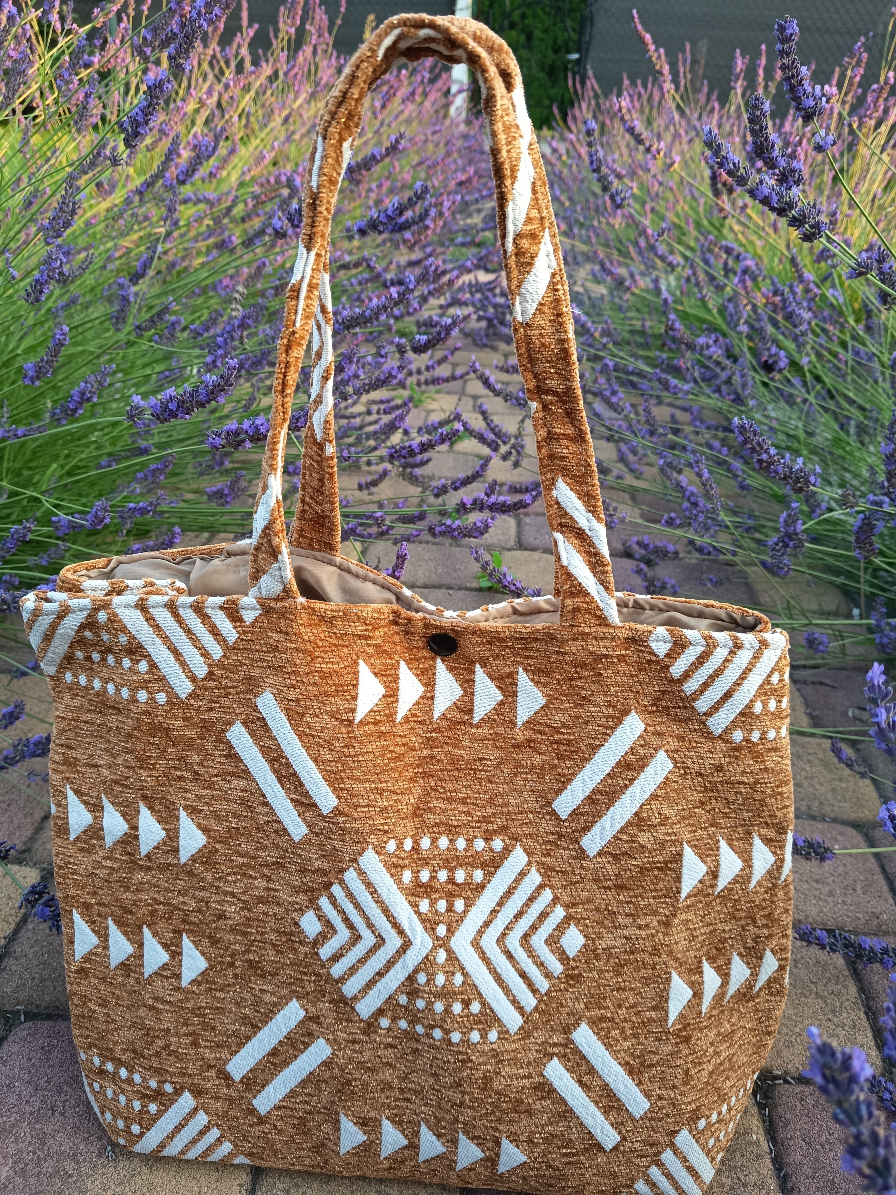 Marokańska boho shoperka brązowa