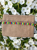 Kosmetyczka boho kolorowe frędzle
