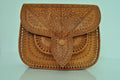 Torebka skórzana Tetouan średnia jasnobrązowa